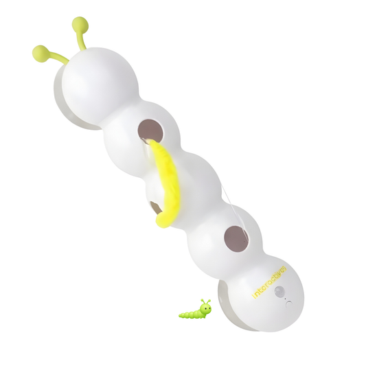 Gusano Loco Interactivo para Gatos 🐛 – Juguete Automático con Sensor de Movimiento